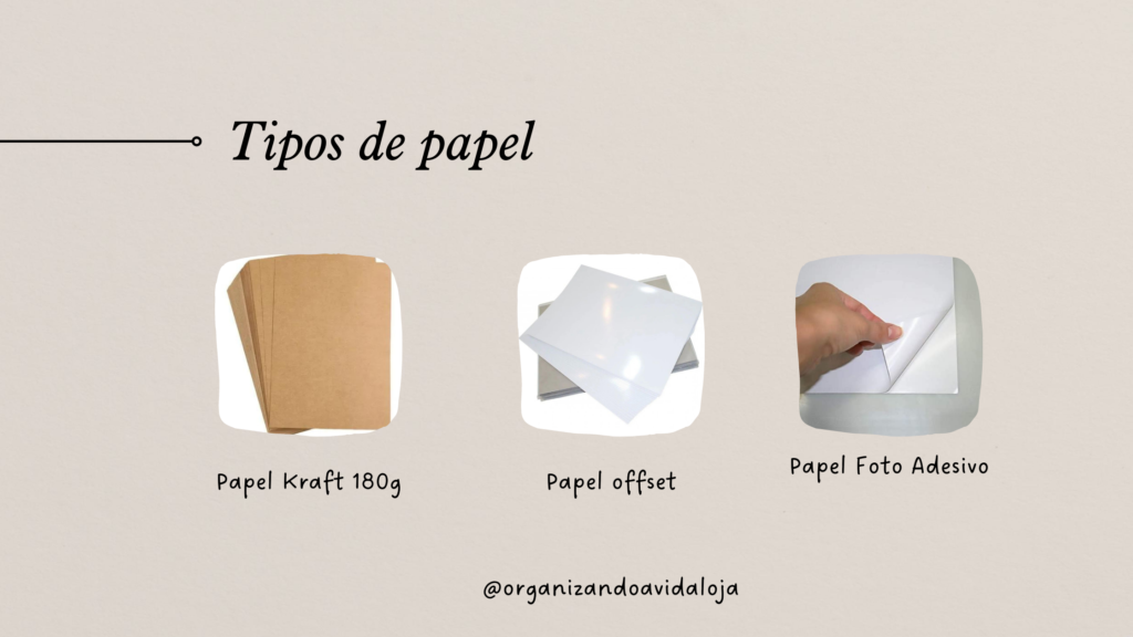 Papeis par a impressão de tags 