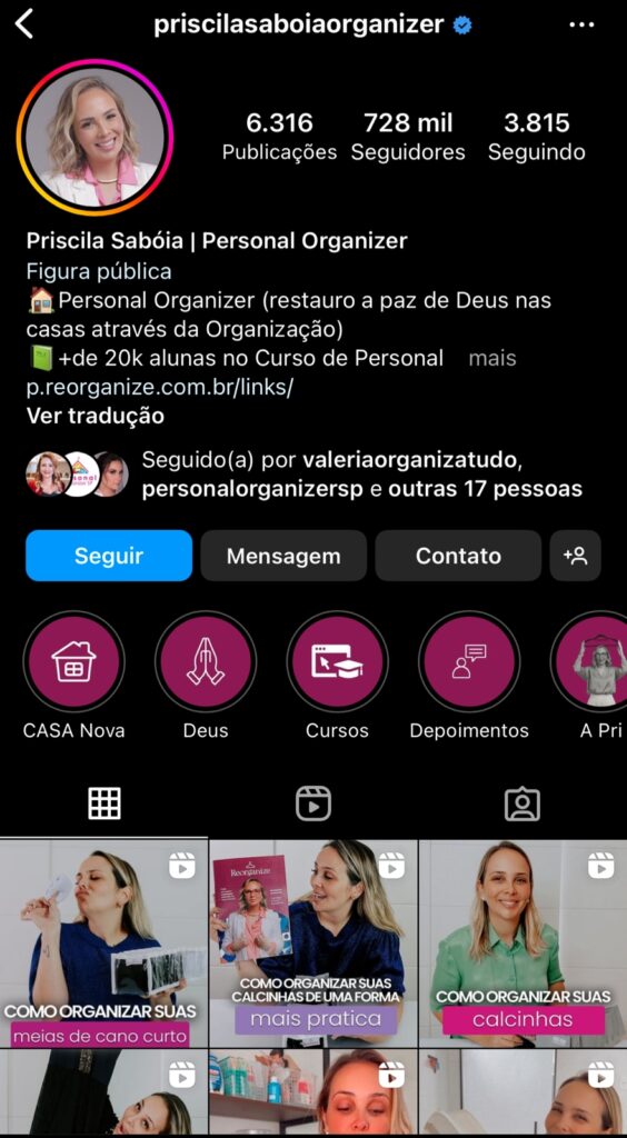 personal organize brasil