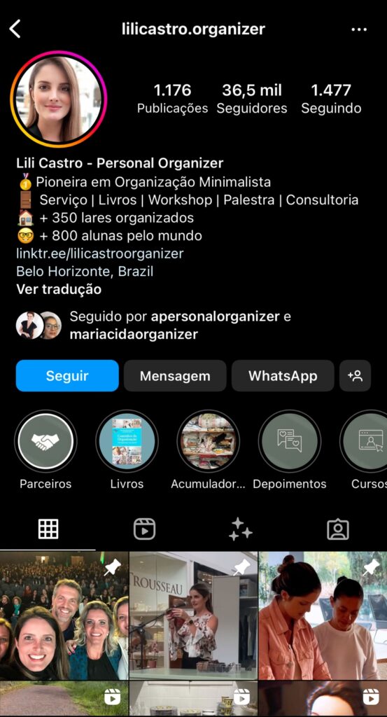 personal organize brasil
