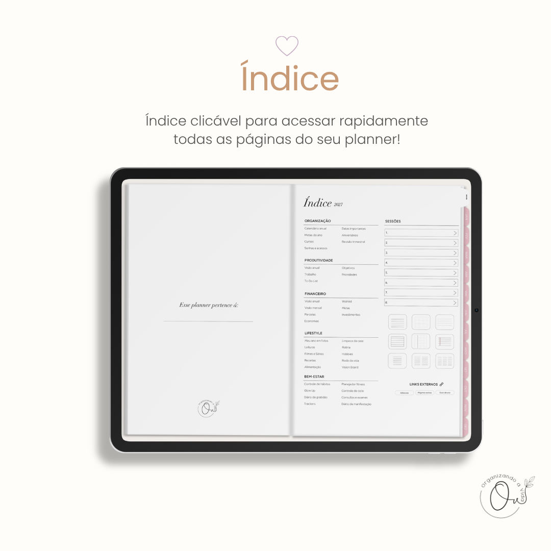 Planner Digital 2027 - Horizontal - Imagem 2