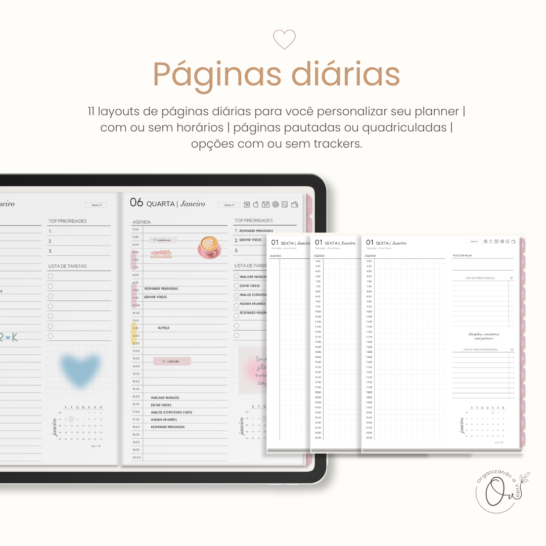 Planner Digital 2027 - Horizontal - Imagem 3