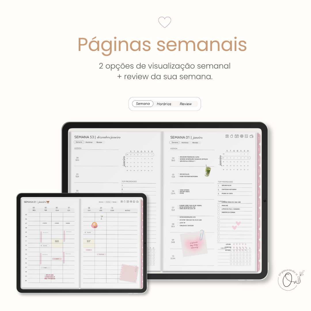 Planner Digital 2027 - Horizontal - Imagem 4