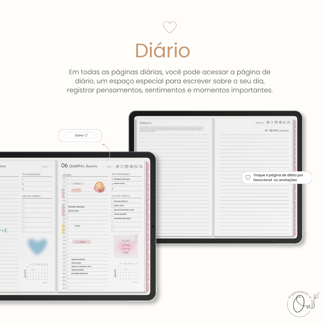 Planner Digital 2027 - Horizontal - Imagem 6